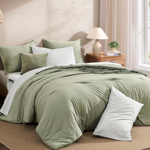 Oversized King Comforter Set- 7 Pieces Soft Bed in a Bag King Bedding Set