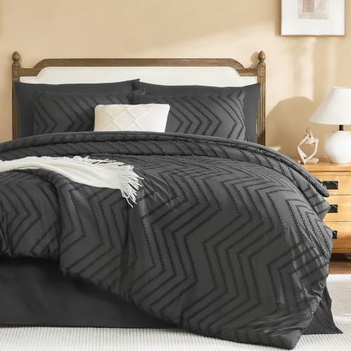 Litanika Super King Comforter Set with Sheets, 7 Pieces Boho Bed Set