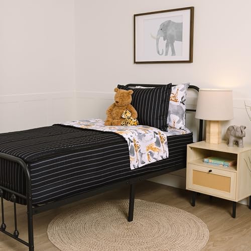 Beddy's Black Jungle Animal All-in-One Zipper Bedding Set for Kids - Twin