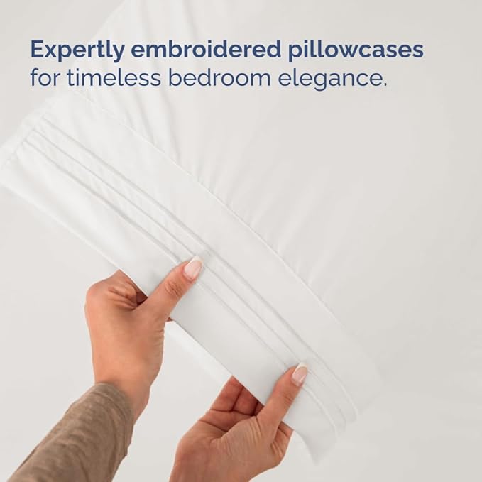 Flex Top Split Head King 4 Piece Sheet Set - Comfy Breathable & Cooling Bed Sheets Set - Hotel Luxury Bedding for Women, Men, Kids, Teens, Boys & Girls - Deep Pockets, Soft, Oeko-Tex - Antique White