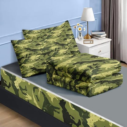 Nesker Dinosaur Full Zipper Bedding for Boys, 3-Piece-All-in-one