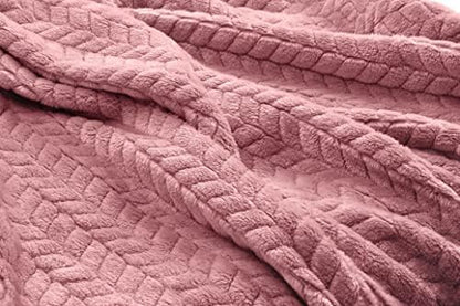 EverSnug Travel Blanket & Pillow 68x42 - Premium Ultra-Soft Microfleece 2 in 1 Compact & Packable Flight Blanket with Soft Bag Pillowcase, Hand Luggage Sleeve and Backpack Clip (Light Pink)