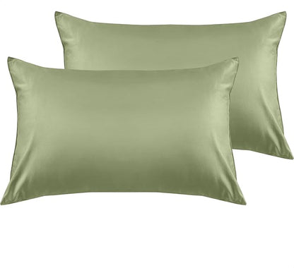 Warmstar Cotton Pillow Cases King Size Set of 2, 600 Thread Count Pillowcases 20x36 Inches, Soft Long Staple Cotton Pillowcases Breathable with Envelope Closure,Sage Green
