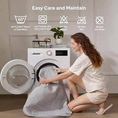 BEDLORE Waterproof Mattress Protector, California King Size Mattress Pad