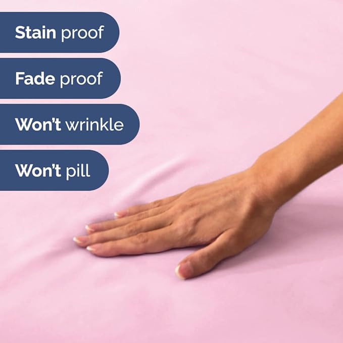 Short Queen Size 4 Piece Sheet Set - RV Short Queen, Soft, Breathable & Cooling Bed Sheets Set w/ Deep Pockets - Hotel Luxury Bedding for Women, Men, Kids, Teens, Boys & Girls - Oeko-Tex - Light Pink