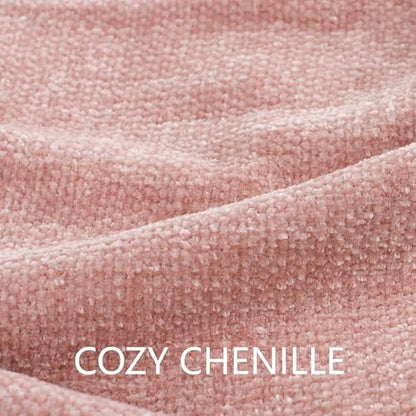 Chenille Throw Blanket for Couch 50" x 60", Dusty Pink