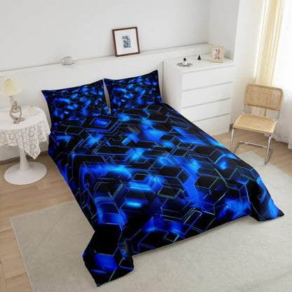 Feelyou Honeycomb Hexagonal Comforter Set Toddler Size Kids Boys Girls