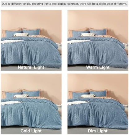 Litanika Full Size Comforter Set, 3 Pieces Tufted Boho Bedding Set