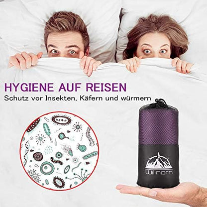 Sleeping Bag Liner,Travel Sheets & Adult Sleep Sack & Self Tan Sleep Sack for Backpacking,Hotel, Hostels, Lightweight Single Camping Sleep Pod