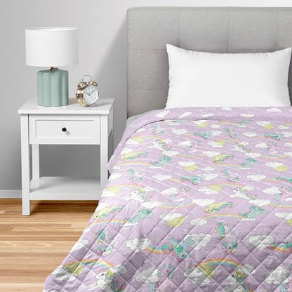 Northwest My Little Pony Purple Skies Twin Quilted Blanket, Comfy Throw, Adults Boys Girls, Soft Lightweight Bedding for Bed, or Couch, 60 x 80 inches