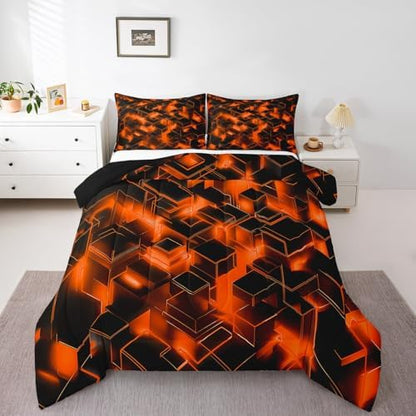 Feelyou Honeycomb Hexagonal Comforter Set Toddler Size Kids Boys Girls