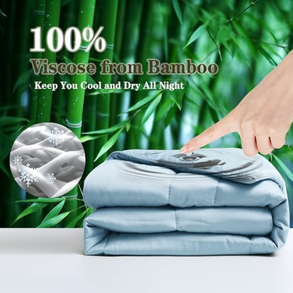 Bamboo Viscose Summer Comforter/Blanket King Size, 106 x 90 Inches