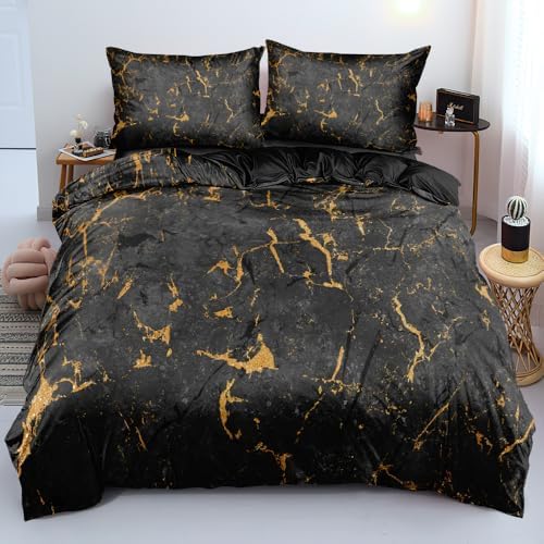 Luxury Palm Leaf Duvet Cover Set Tropical Bedding Set with Pillowcases Modern Green Comforter-Cover Bed Set Twin Size
