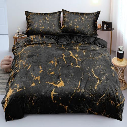 Luxury Palm Leaf Duvet Cover Set Tropical Bedding Set with Pillowcases Modern Green Comforter-Cover Bed Set Twin Size