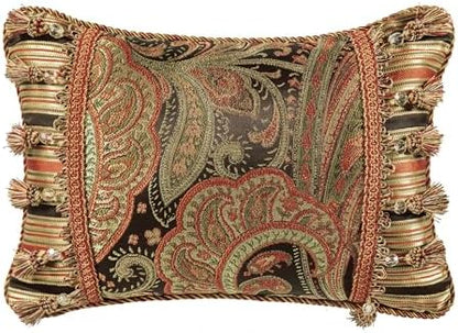 Loom and Mill 9-Piece Jacquard Comforter Set Queen, Classic Paisley Design