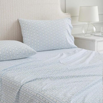 Martha Stewart - Twin Size Sheet Set with Fitted Sheet & Pillowcase
