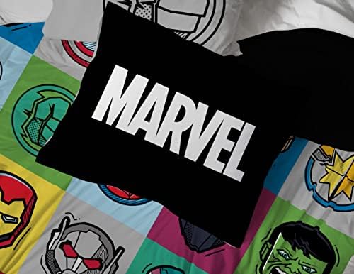 Marvel Avengers Iron Man Queen Comforter Set 7 Piece Kids Bedding, Multi