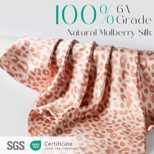ZIMASILK 100% Pure Mulberry Silk Pillow Cases for Hair and Skin, Queen