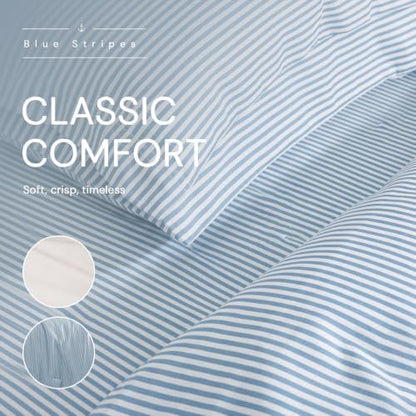 Monbix Queen Comforter Set-7 Pieces Soft Bed in a Bag Queen Bedding Sets