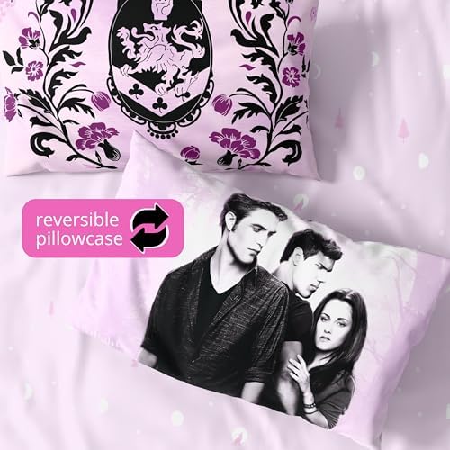 Twilight The Saga Bedding Set, Full Size 7 Piece Reversible Comforter and Sheet Set with Sham, (Officially Licensed Product) by Franco