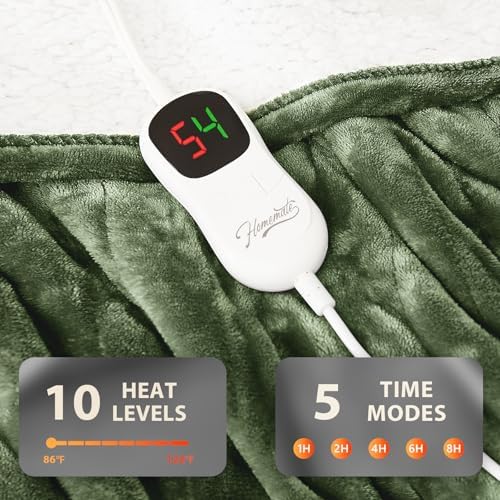 Homemate Heated Electric Blanket Full Size 72"x84" Heating Blanket