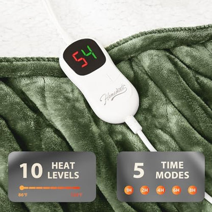 Homemate Heated Electric Blanket Full Size 72"x84" Heating Blanket