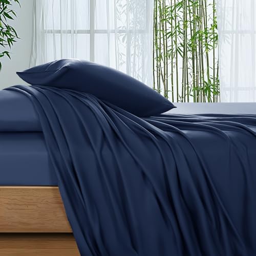 SONORO KATE 100% Viscose Derived from Bamboo_Sheets Queen Size,4PC