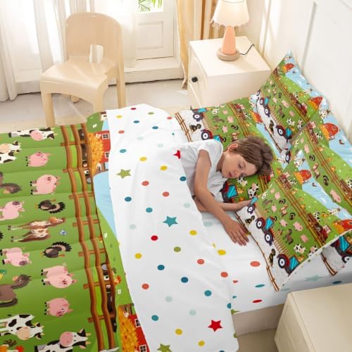 Erosebridal Farm Animals 7 Piece Bedding Set