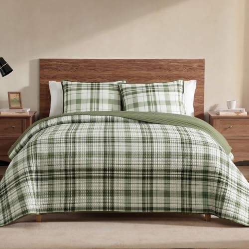 Queen Quilt-Lightweight Bedspread Plaid Quilt Queen Size Quilt Bedding Set