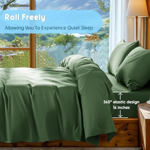 SONORO KATE 1000 Series 100% Egyptian Cotton King Sheet Set,4 Pieces