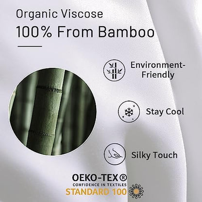 NEXHOME PRO Organic Natural Cooling Lightweight Comforter King,Viscose from Bamboo White 90"x 108" Down Alternative Cool Duvet Insert,Summer Bedding Blanket for Hot Sleepers,8 Corner Tabs