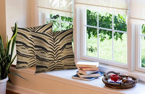 TOMWISH Animal Skin Pattern Print Throw Pillow Covers 24x24 in Set of 2