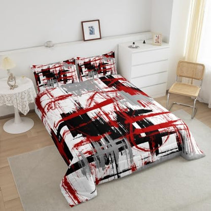 Feelyou Striped Comforter Set Full Size Kids Boys Bedding