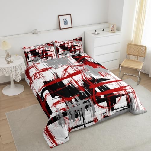 Feelyou Striped Comforter Set Twin Size Kids Boys Bedding