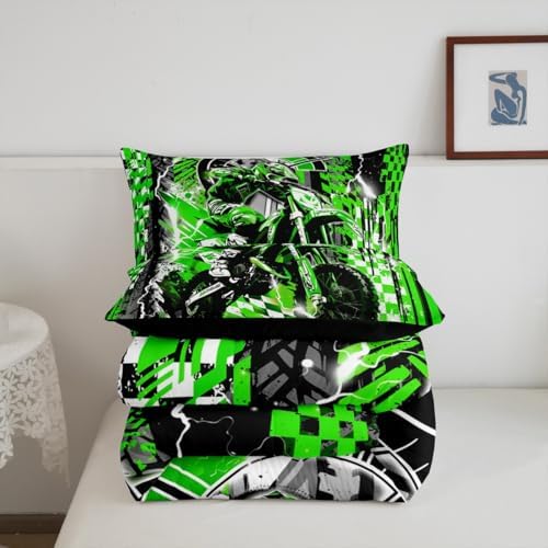 Feelyou Dirt Bike Kids Bedding Set Boys Girls Full Size
