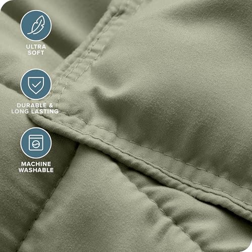 Bare Home Comforter Set - 1800 Ultra Soft (Twin/Twin XL, Sage)
