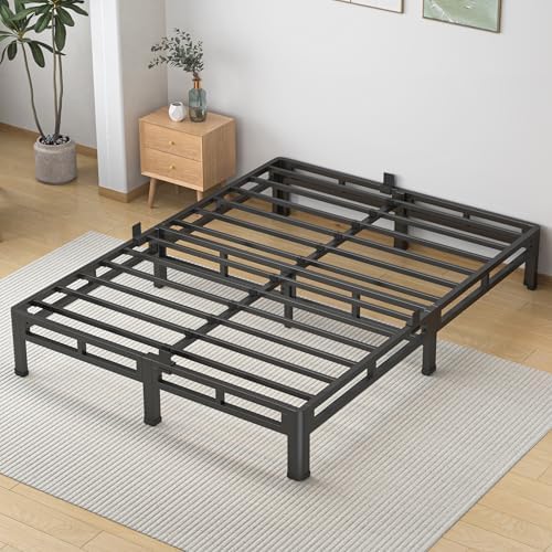 NKZ 2-in-1 King Size Metal Platform Bed Frame, 10 Inch Heavy Duty Bed Base