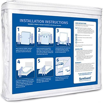 SureGuard Full (13-16" Deep) Zippered Mattress Protector Encasement