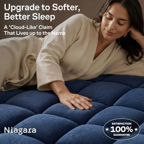 Niagara Sleep Solution Queen Ultra Soft Mattress Topper — Back Pain Relief