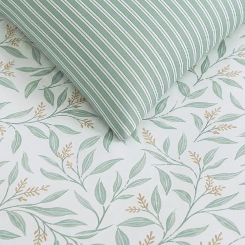 Monbix Queen Comforter Set-7 Pieces Floral Bed in a Bag Queen Bedding Sets