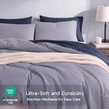 Monbix King Size Comforter Set-7 Pieces Soft Bed in a Bag King Bedding Set