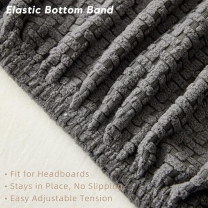 Bed Headboard Cover Twin, Stretch Head Board Slipcover Washable