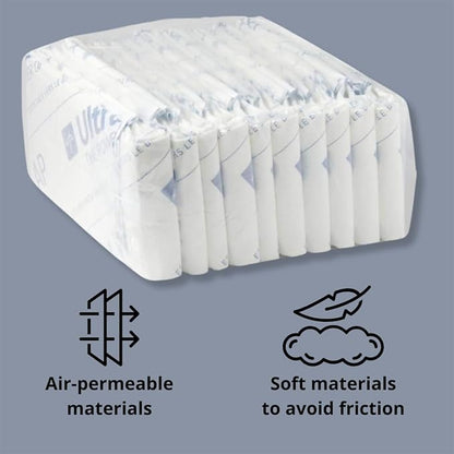 Medline Ultrasorbs Advanced+ Premium Underpads with Polymer for Superior Leak Protection, 300 lb Weight Capacity, 30x36 Inches, 10 Count