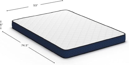 Signature Design by Ashley Full Size Firm 6 Inch Memory Foam Mattress, Super Soft Foam with Breathable Quilted Cover, Fiberglass Free, Mattress A Box, Adjustable Base Compatible, Limited Warranty