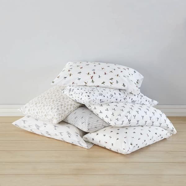 Eddie Bauer - Twin XL Sheet Set, Cotton Percale Bed Sheets, Crisp & Cool, Ideal Dorm Essentials (Downstream, Twin XL)