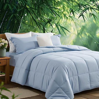 NEXHOME PRO 100% Viscose from Bamboo Comforter King Size - Ultra-Soft, Breathable, Lightweight All-Season & Summer Duvet Insert, Natural Temperature Regulating for Cooling Sleep