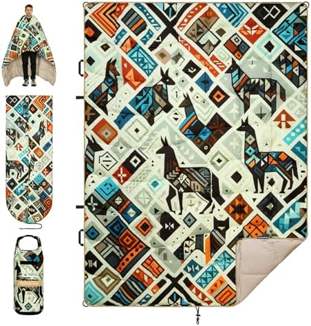 Camping Blanket Puffy Camp Blanket Large Outdoor Blanket