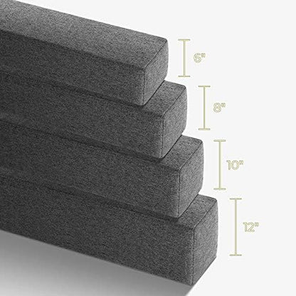 DEEPSHARK Bed Gap Filler for King Mattress, High-Density 45D Sponge, Removable and Washable Cover, Mattress Extender Filler for Headboard Gap, Bed Space Crack, Wall(78"×2"×6", King)
