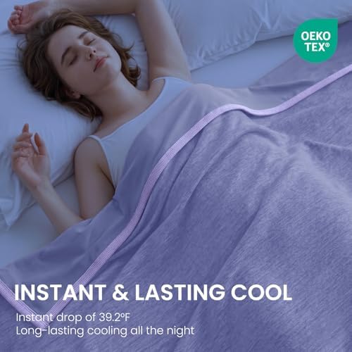 Topcee Cooling Blanket King Size 90"x108" for Hot Sleepers Summer Blanket