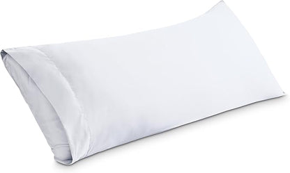 Bare Home Microfiber Body Pillow Cover - Ultra Soft & Cooling - Double Brushed - Envelope Closure - Easy Care (20''x54'' Body Pillow Cover, White)